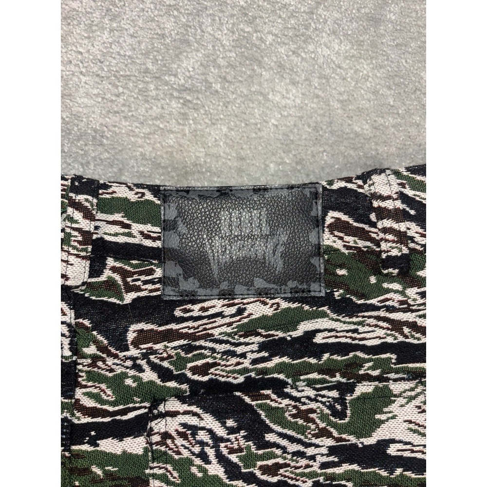 Rebel Vengeance Men Camo Fringe Tapestry Pants Skull Detail Sz 28 Measure(31x32) - Picture 7 of 15